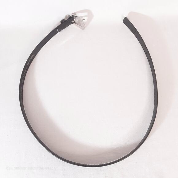 Beacon Hill Belt Skinny Large 29" to 31" Waist Semi Aniline Black Leather - Picture 6 of 14